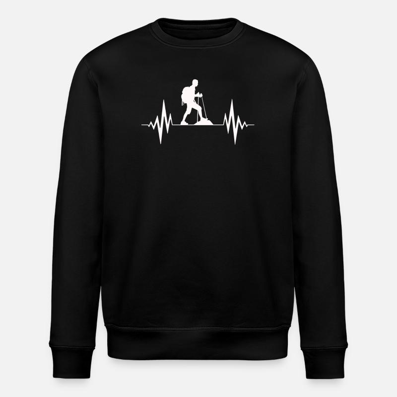 Wandern, Wandern, Wandern Vibes - Stanley/Stella Unisex Bio-Sweatshirt ROLLER - Schwarz