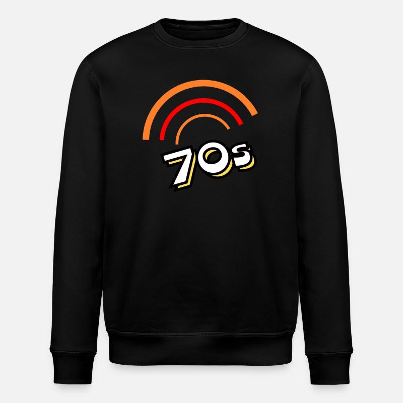 70s - Stanley/Stella ROLLER Unisex Organic Sweatshirt - black