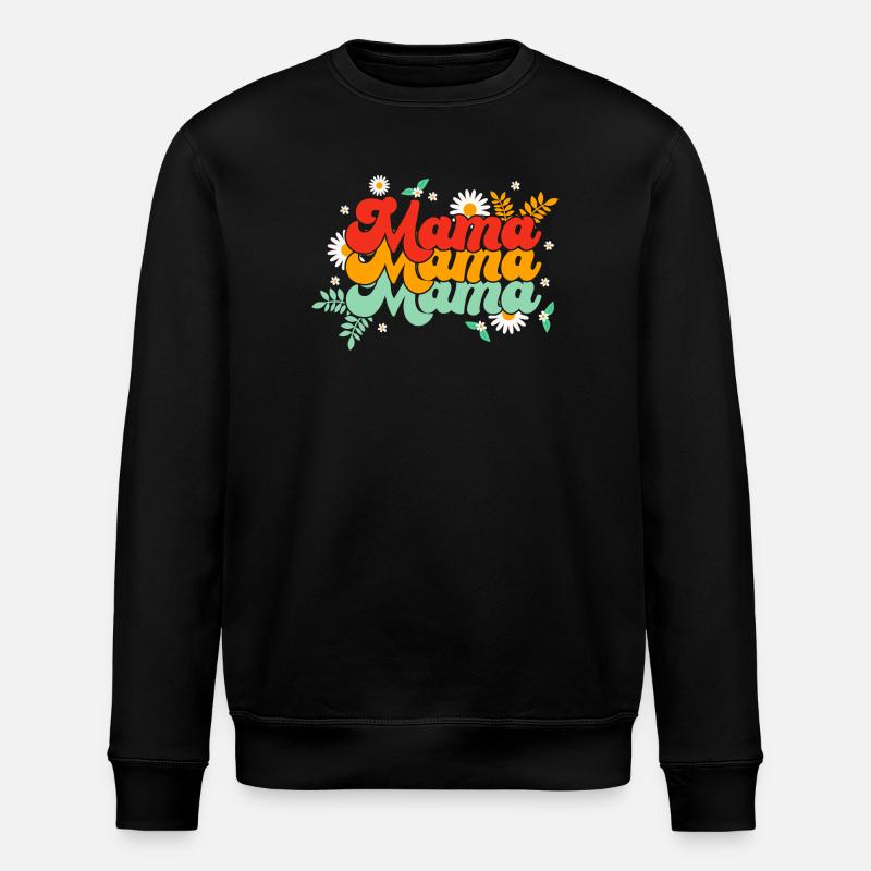 maman, mama, mama groovy - Sweat bio ROLLER Stanley/Stella Unisexe - noir