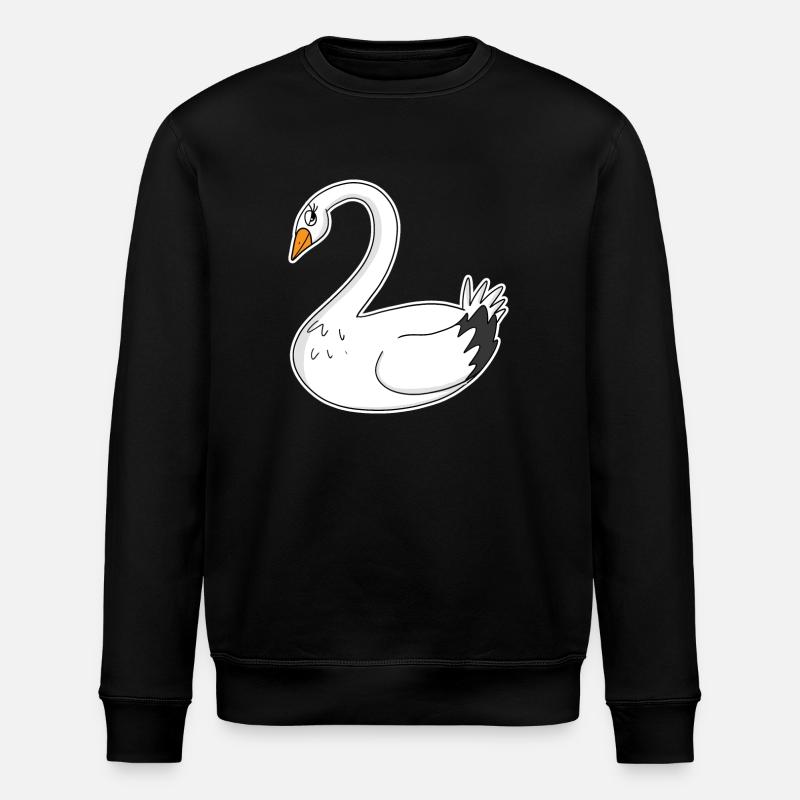 Cygne - Sweat bio ROLLER Stanley/Stella Unisexe - noir