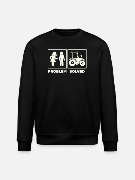 Traktor Statement Nutzfahrzeug Fahrzeug Ackerbau - Stanley/Stella Unisex Bio-Sweatshirt ROLLER - Schwarz