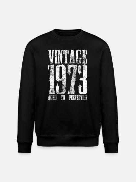 Retro-Typografie von 1973 - Stanley/Stella Unisex Bio-Sweatshirt ROLLER - Schwarz