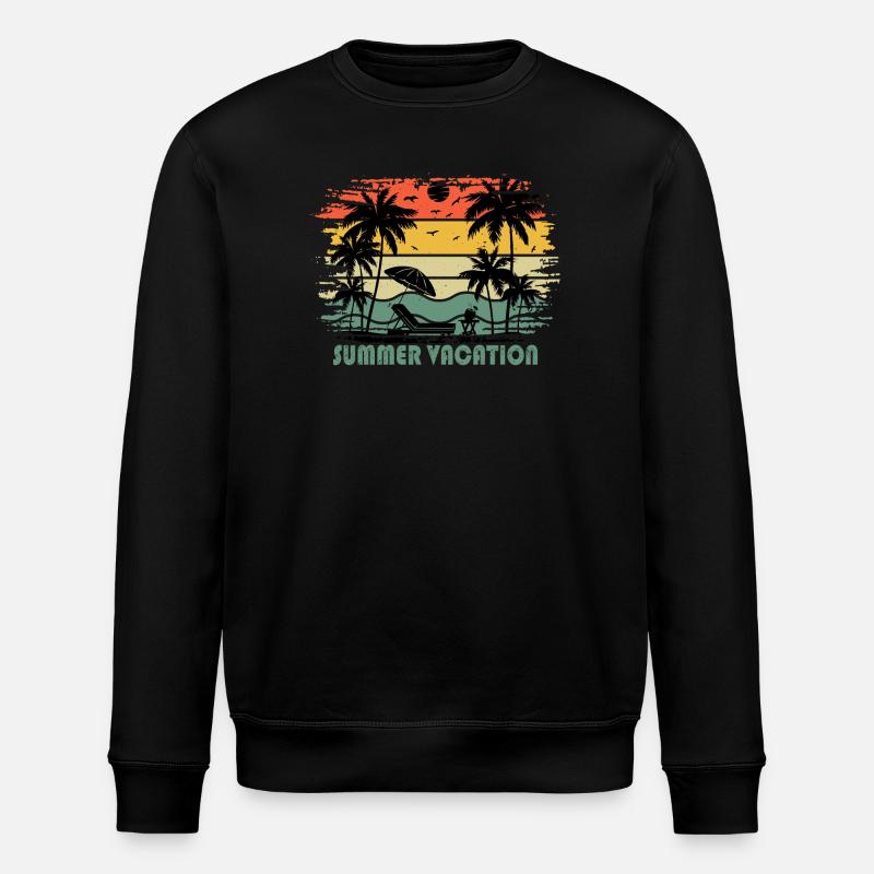 Sommerferien - Stanley/Stella Unisex Bio-Sweatshirt ROLLER - Schwarz