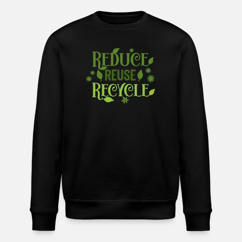 Réduire le recyclage de réutilisation - Sweat bio ROLLER Stanley/Stella Unisexe - noir