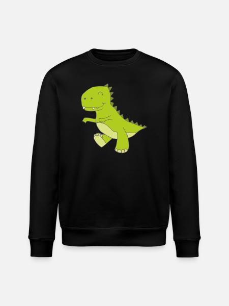 Dino small - Stanley/Stella ROLLER Unisex Organic Sweatshirt - black
