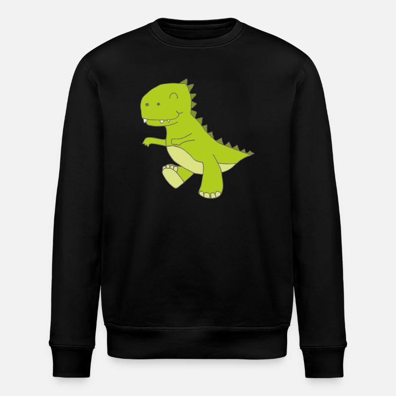 Dino small - Stanley/Stella ROLLER Unisex Organic Sweatshirt - black