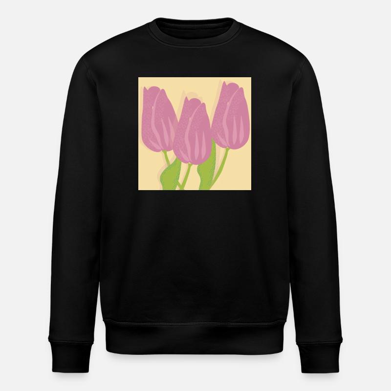 Tulpen - Stanley/Stella Unisex Bio-Sweatshirt ROLLER - Schwarz