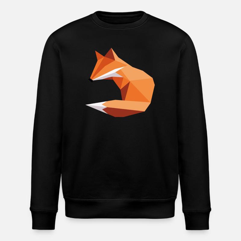fuchs ORGAMI style - Stanley/Stella ROLLER Unisex Organic Sweatshirt - black