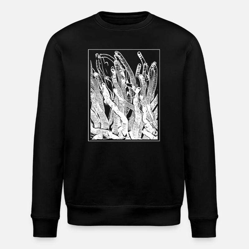 Anemone - Stanley/Stella ROLLER Unisex Organic Sweatshirt - black