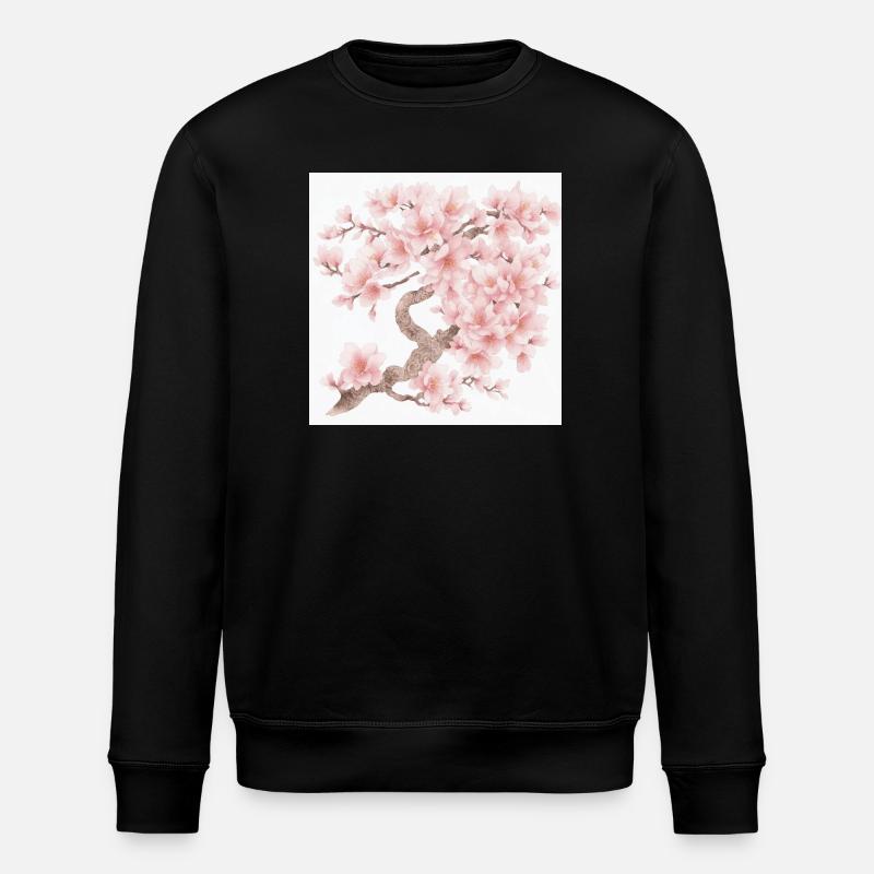 Fleurs de cerisier japonais - Sweat bio ROLLER Stanley/Stella Unisexe - noir