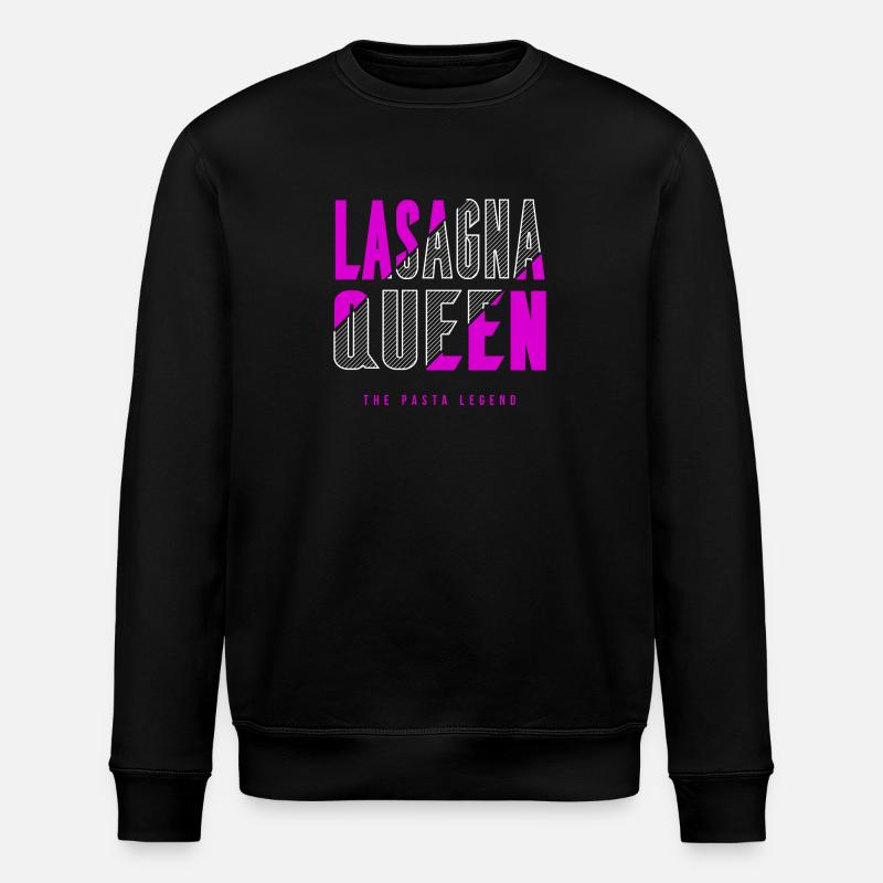 Lasagnas Queen - Stanley/Stella ROLLER Unisex Organic Sweatshirt - black