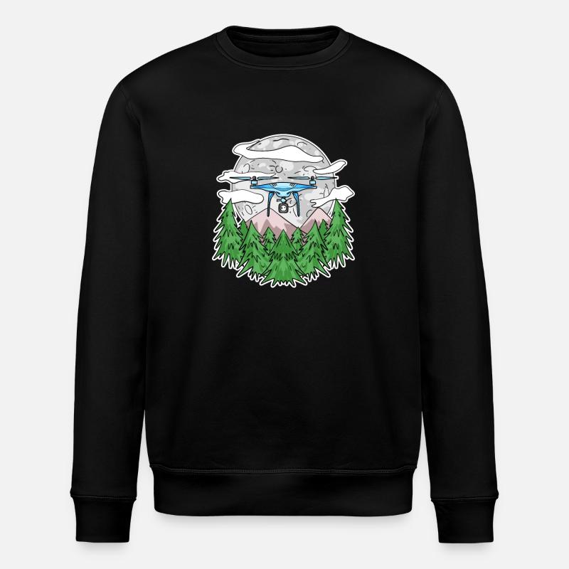 Drone - Stanley/Stella ROLLER Unisex Organic Sweatshirt - black