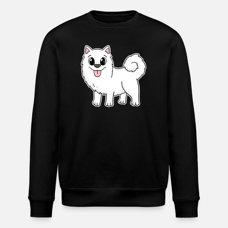 Samojede Hunderasse Hund Hunde - Stanley/Stella Unisex Bio-Sweatshirt ROLLER - Schwarz