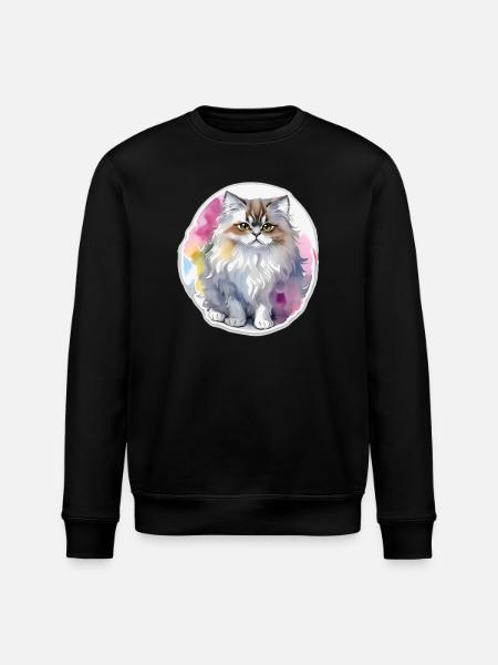 Chat persan - Sweat bio ROLLER Stanley/Stella Unisexe - noir