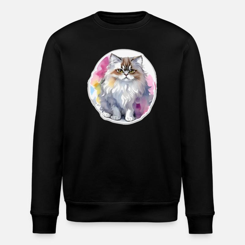 Chat persan - Sweat bio ROLLER Stanley/Stella Unisexe - noir