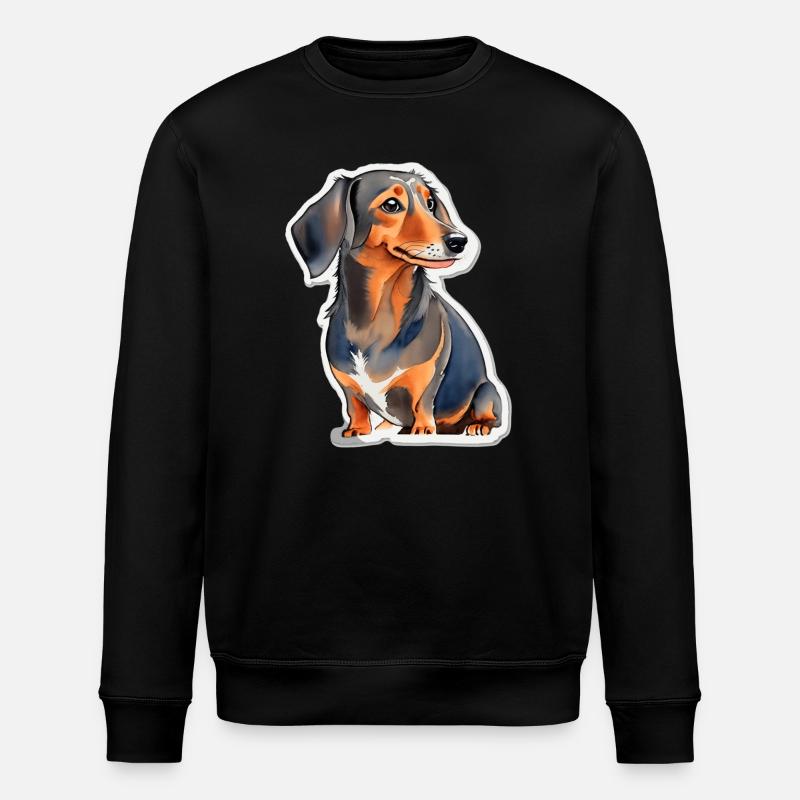 Dackel - Stanley/Stella Unisex Bio-Sweatshirt ROLLER - Schwarz