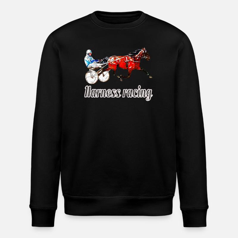 Traber Design with Lettering - Stanley/Stella ROLLER Unisex Organic Sweatshirt - black