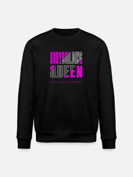 Bodybuilding queen - Stanley/Stella ROLLER Unisex Organic Sweatshirt - black