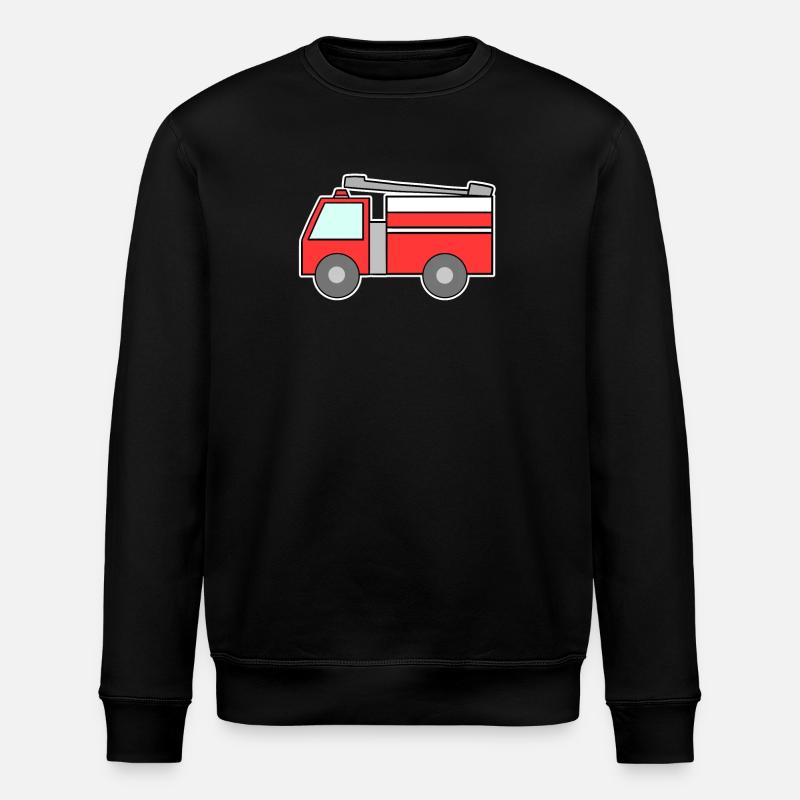 Feuerwehr Auto - Stanley/Stella Unisex Bio-Sweatshirt ROLLER - Schwarz