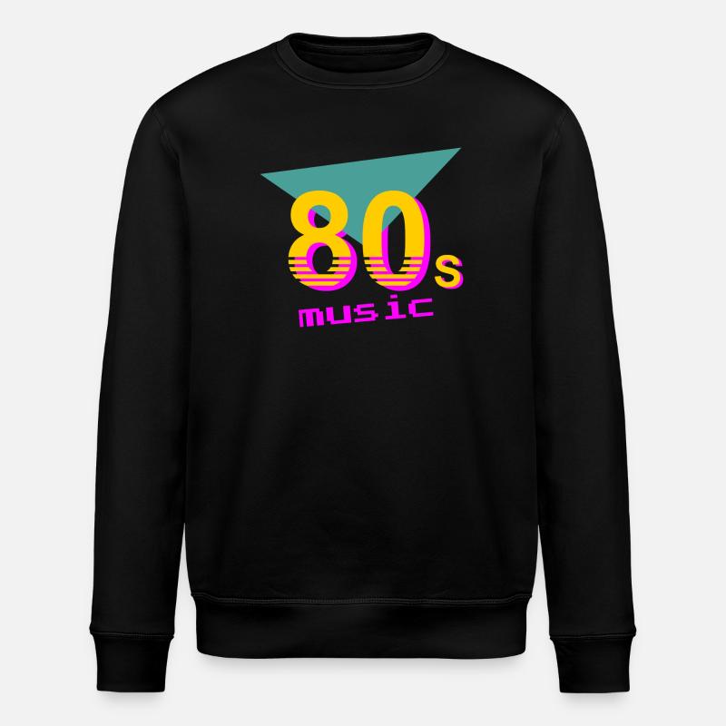 Musik der 80er Jahre - Stanley/Stella Unisex Bio-Sweatshirt ROLLER - Schwarz