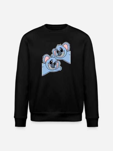 Koala Koalas - Stanley/Stella ROLLER Unisex Organic Sweatshirt - black