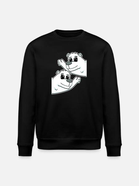 Polar Bear Polar Bear - Stanley/Stella ROLLER Unisex Organic Sweatshirt - black