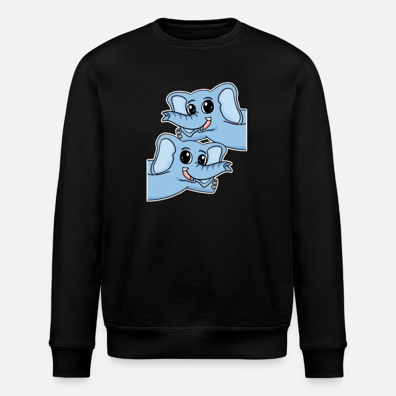 Éléphant éléphant - Sweat bio ROLLER Stanley/Stella Unisexe - noir