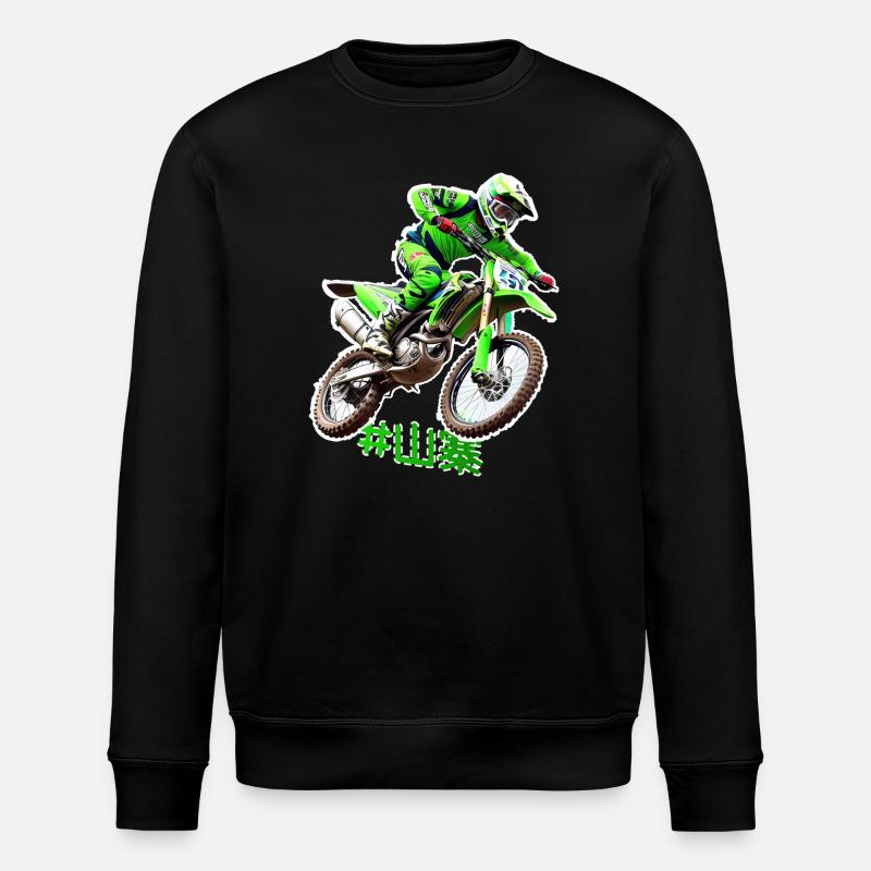 Cascadeur de motocross - Sweat bio ROLLER Stanley/Stella Unisexe - noir