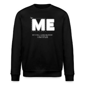 Me (dark) - Stanley/Stella ROLLER Unisex Organic Sweatshirt - black - Front - Nik (191cm)