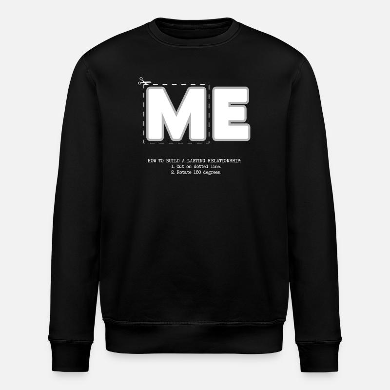 Me (dark) - Stanley/Stella ROLLER Unisex Organic Sweatshirt - black