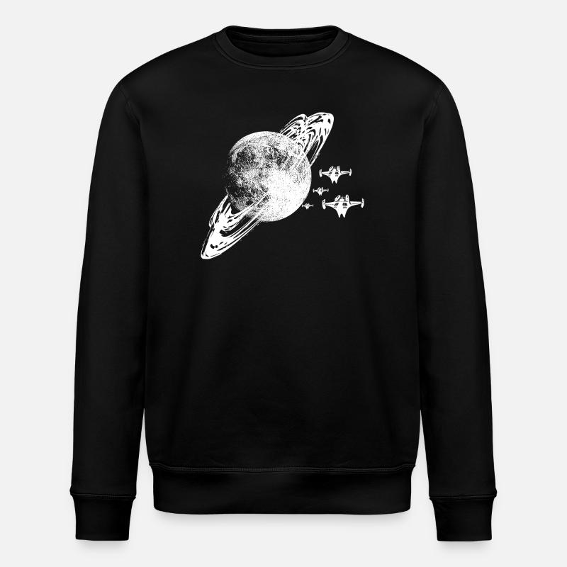 The planet - Stanley/Stella ROLLER Unisex Organic Sweatshirt - black