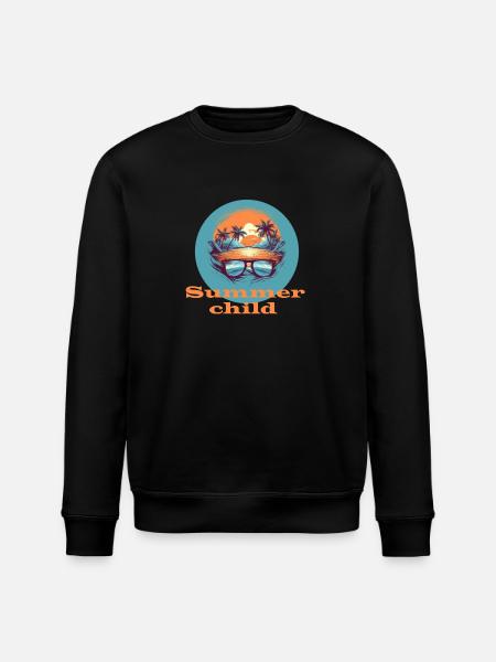 Summer child - Stanley/Stella ROLLER Unisex Organic Sweatshirt - black