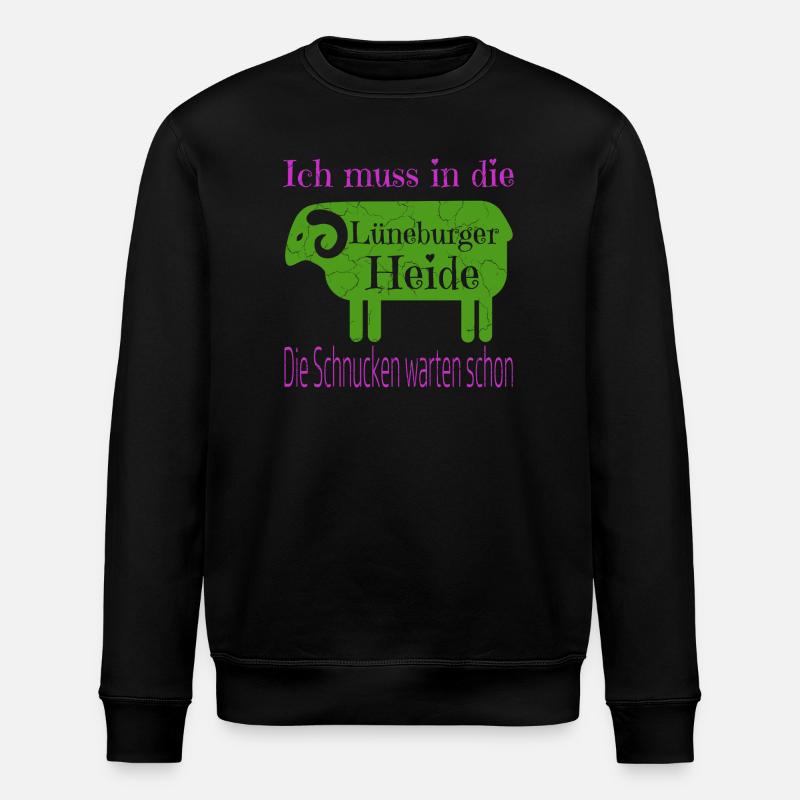 Lüneburger Heide Motiv - Stanley/Stella Unisex Bio-Sweatshirt ROLLER - Schwarz