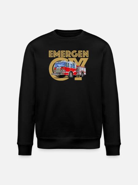 Feuerwehr Notruf - Stanley/Stella Unisex Bio-Sweatshirt ROLLER - Schwarz