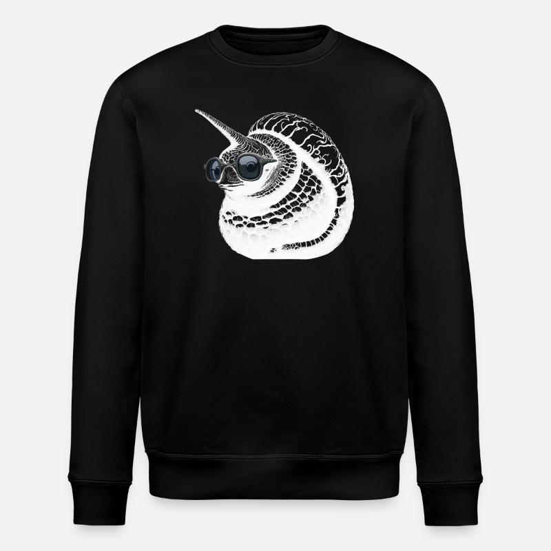 Coole EinhornSchnecke - Stanley/Stella Unisex Bio-Sweatshirt ROLLER - Schwarz