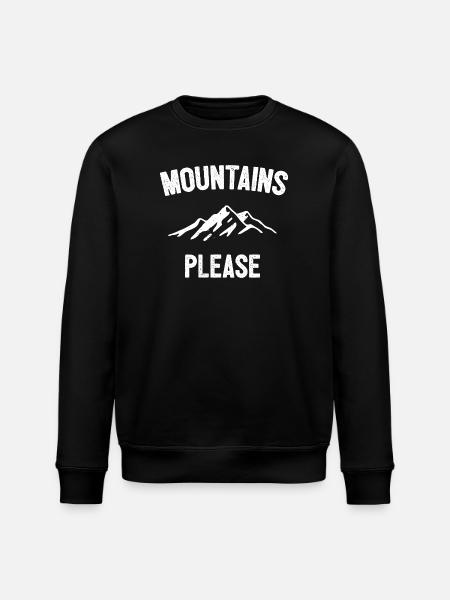 Mountains Please - Stanley/Stella ROLLER Unisex Organic Sweatshirt - black
