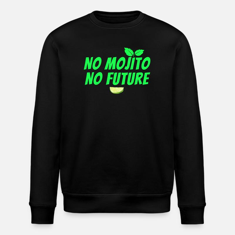 mojito, cocktail, mojito fan, rum - Stanley/Stella ROLLER Unisex Organic Sweatshirt - black