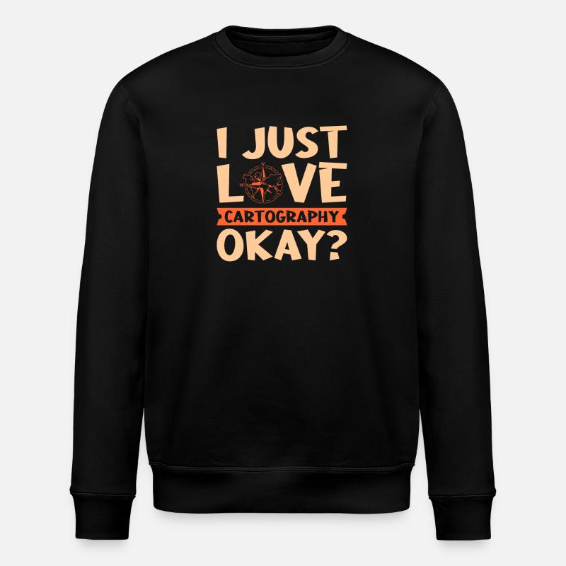 Conception cartographique - Sweat bio ROLLER Stanley/Stella Unisexe - noir