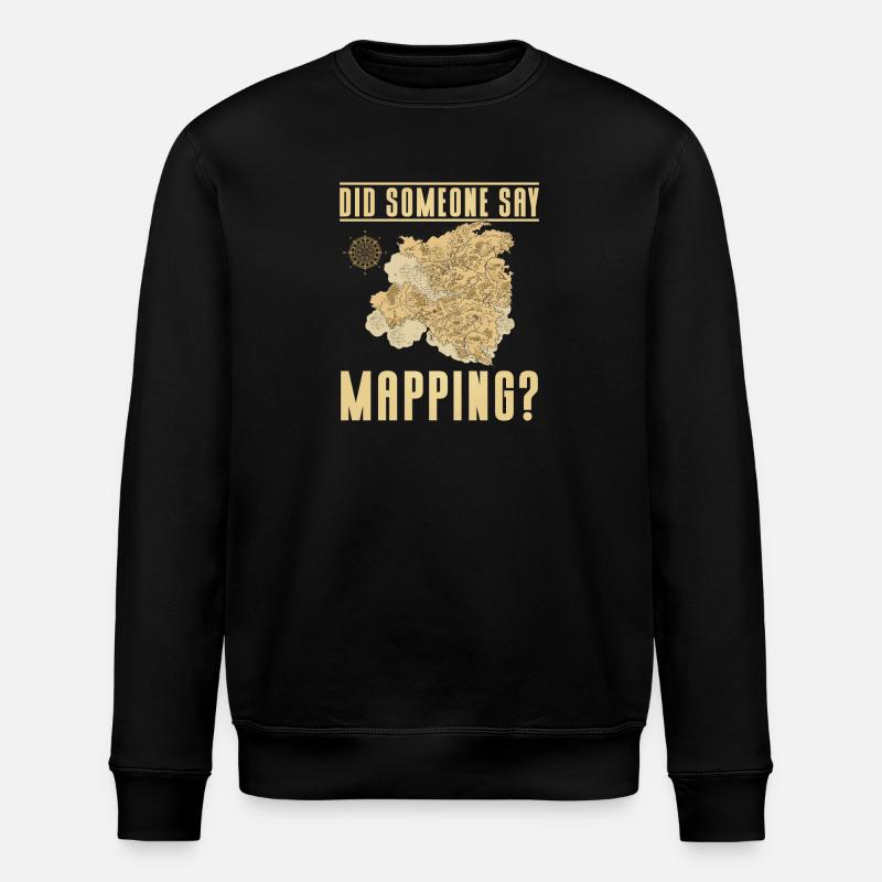 Conception cartographique - Sweat bio ROLLER Stanley/Stella Unisexe - noir