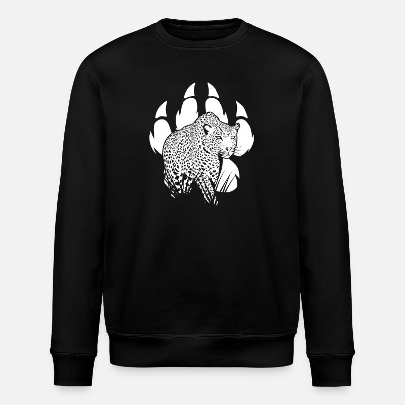 Pantherpfote - Stanley/Stella Unisex Bio-Sweatshirt ROLLER - Schwarz