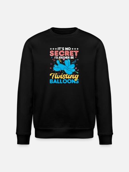 Balloon Twisting Design - Stanley/Stella ROLLER Unisex Organic Sweatshirt - black
