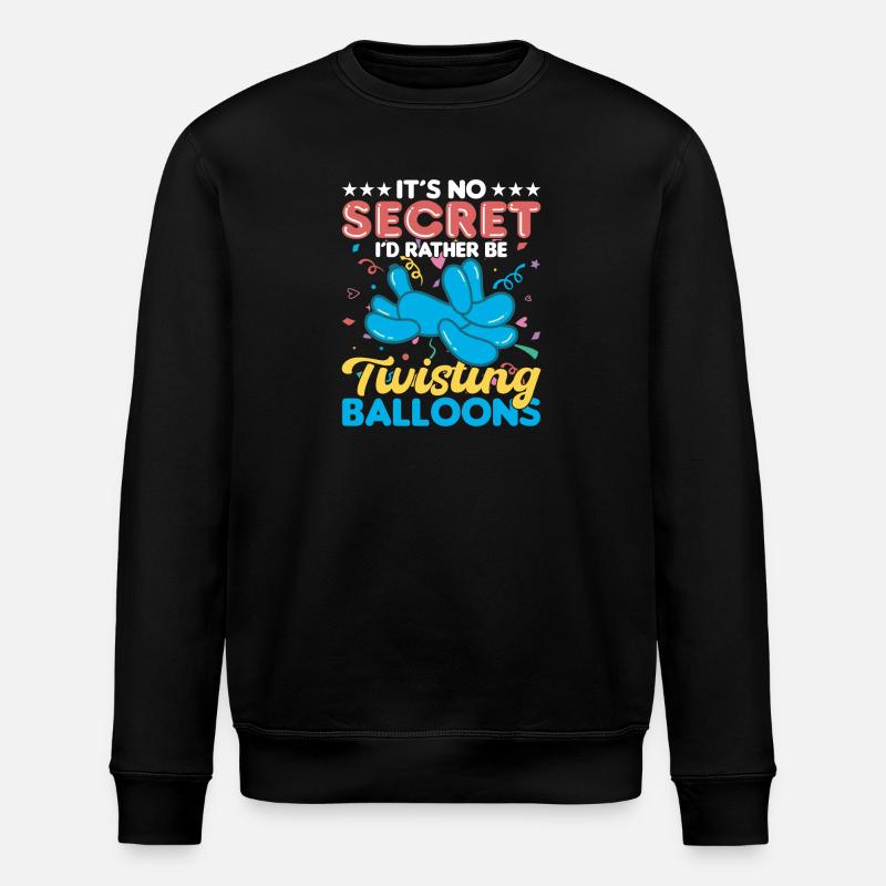 Ballon Twisting Design - Stanley/Stella Unisex Bio-Sweatshirt ROLLER - Schwarz