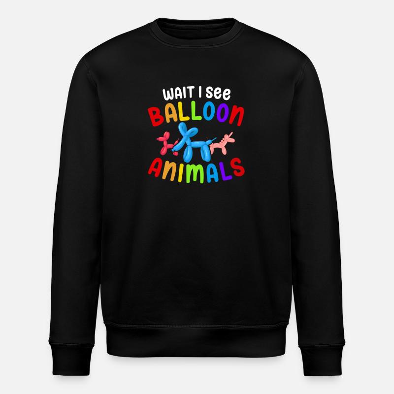 Ballon Twisting Design - Stanley/Stella Unisex Bio-Sweatshirt ROLLER - Schwarz
