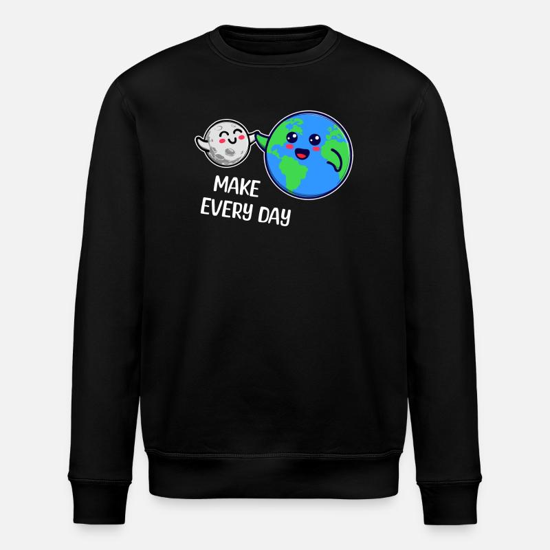 Mutter Erde Statement Umweltfreundlich Umwelt - Stanley/Stella Unisex Bio-Sweatshirt ROLLER - Schwarz