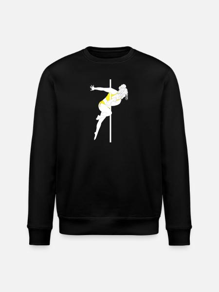 Pole Fitness Gelb Bikini Silhouette - Stanley/Stella Unisex Bio-Sweatshirt ROLLER - Schwarz
