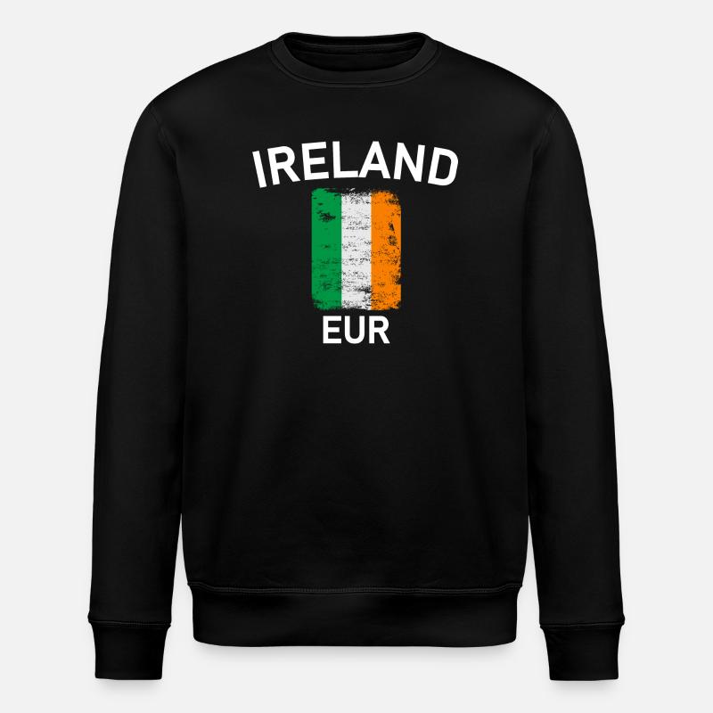 Drapeau de l’Irlande - Sweat bio ROLLER Stanley/Stella Unisexe - noir