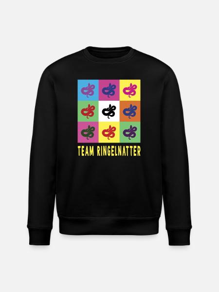 Team grass snake - Stanley/Stella ROLLER Unisex Organic Sweatshirt - black