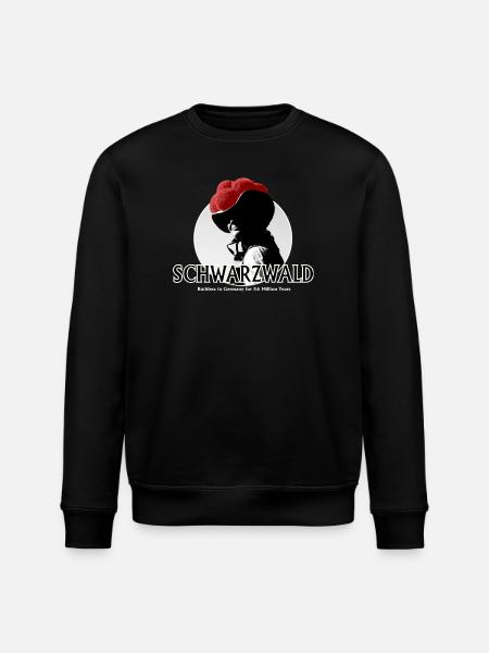 Schwarzwald Retro Silhouette - Stanley/Stella Unisex Bio-Sweatshirt ROLLER - Schwarz