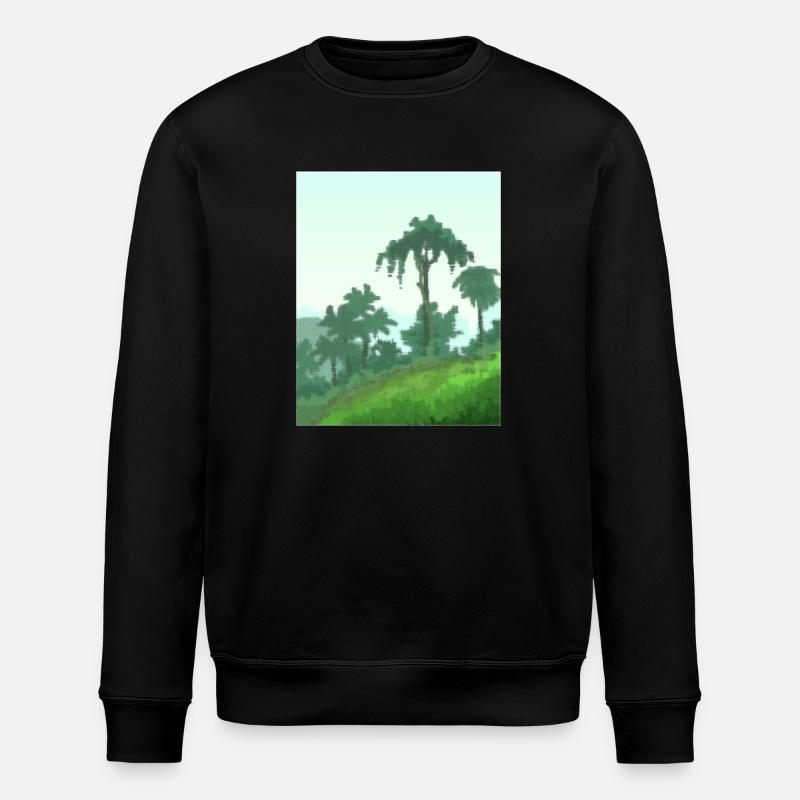 Palmen auf Leinwand - Stanley/Stella Unisex Bio-Sweatshirt ROLLER - Schwarz