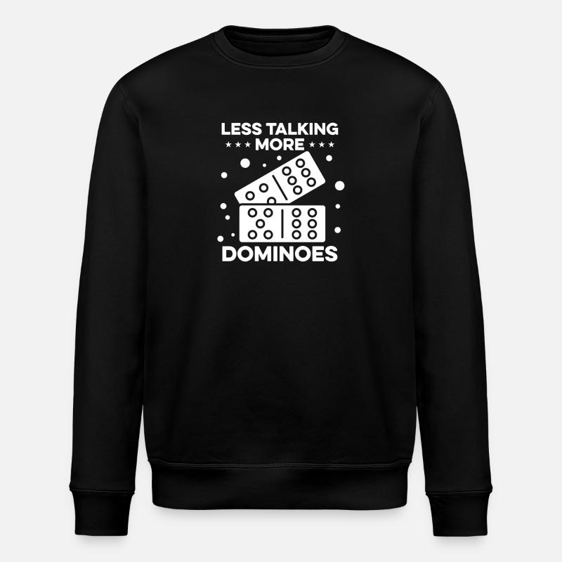Domino Spiel Design - Stanley/Stella Unisex Bio-Sweatshirt ROLLER - Schwarz